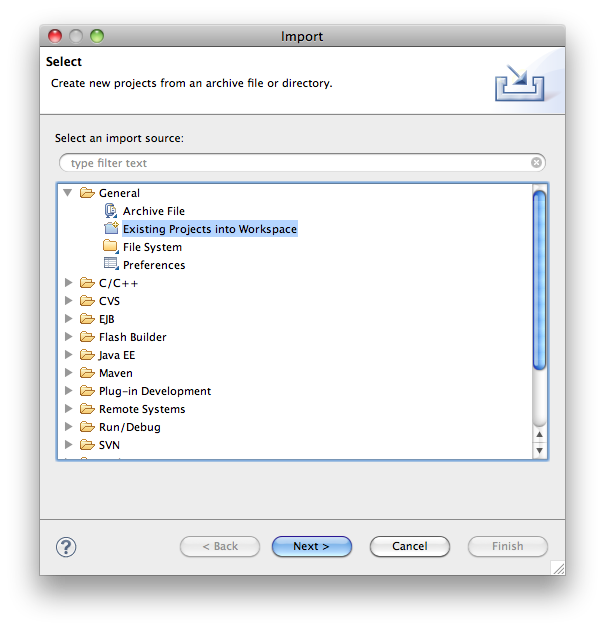 Eclipse Import 1